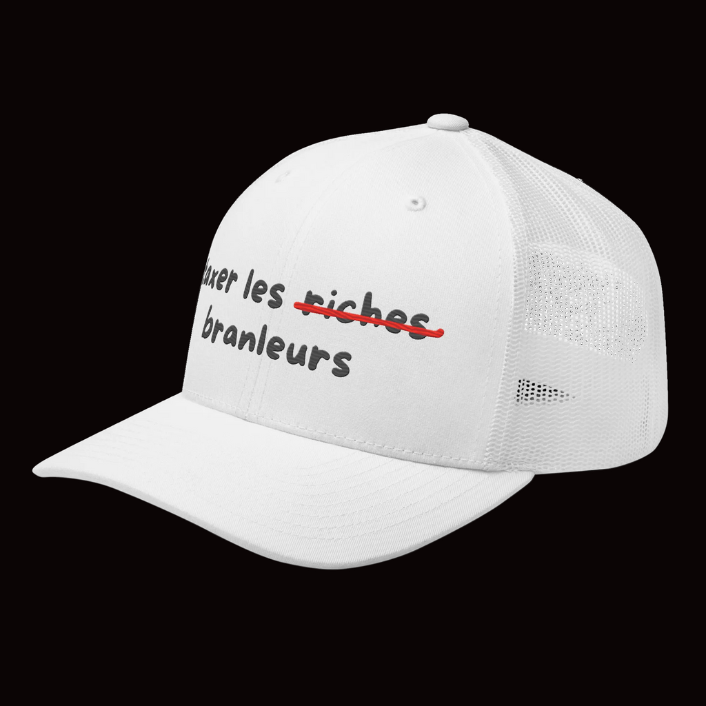 Casquette brodé Taxer les branleurs